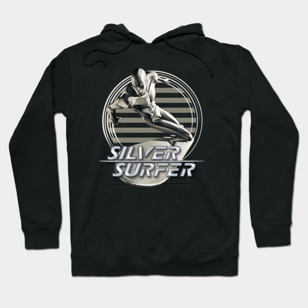 Retro Surfer Saving Galaxy Hoodie by NelsonPR